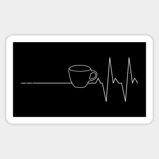 Electrocardiogram Coffee Sticker